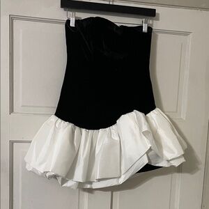 NBD Black and White Mini Dress
